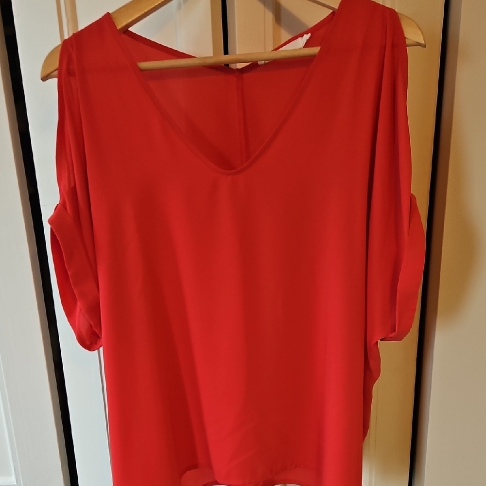 Lush Vibrant Red Blouse